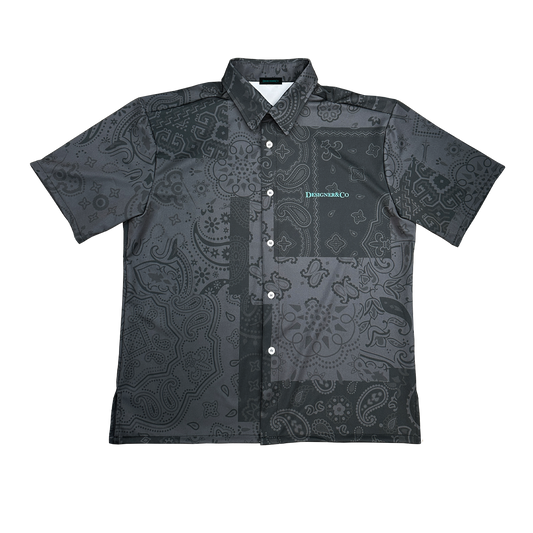 DESIGNER SMOKE BANDANA BUTTON SHIRT