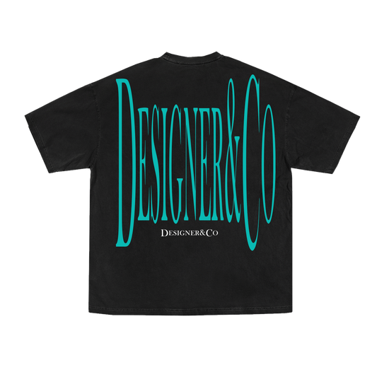 DESIGNER ONE TEAL HDBR TEE